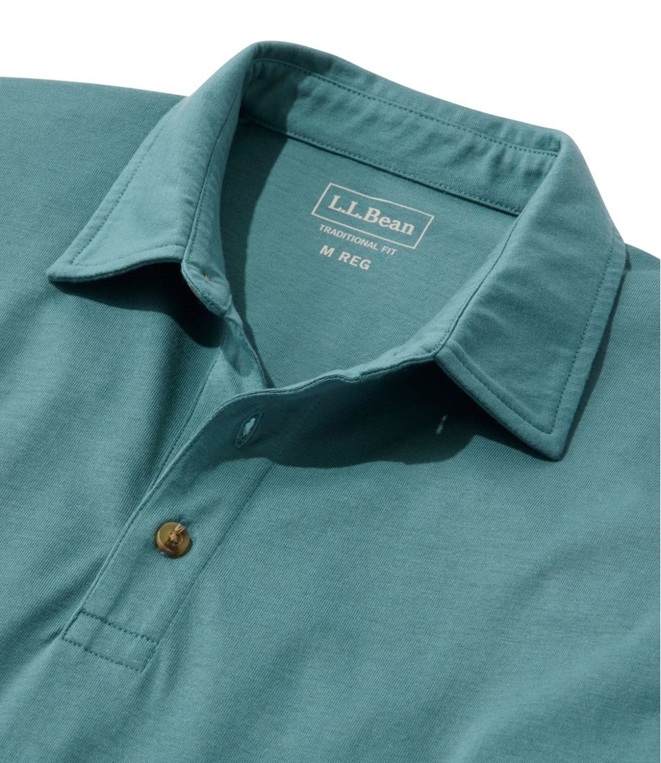Men's Carefree Unshrinkable Polo, Long-Sleeve, Without Pocket - Image 6