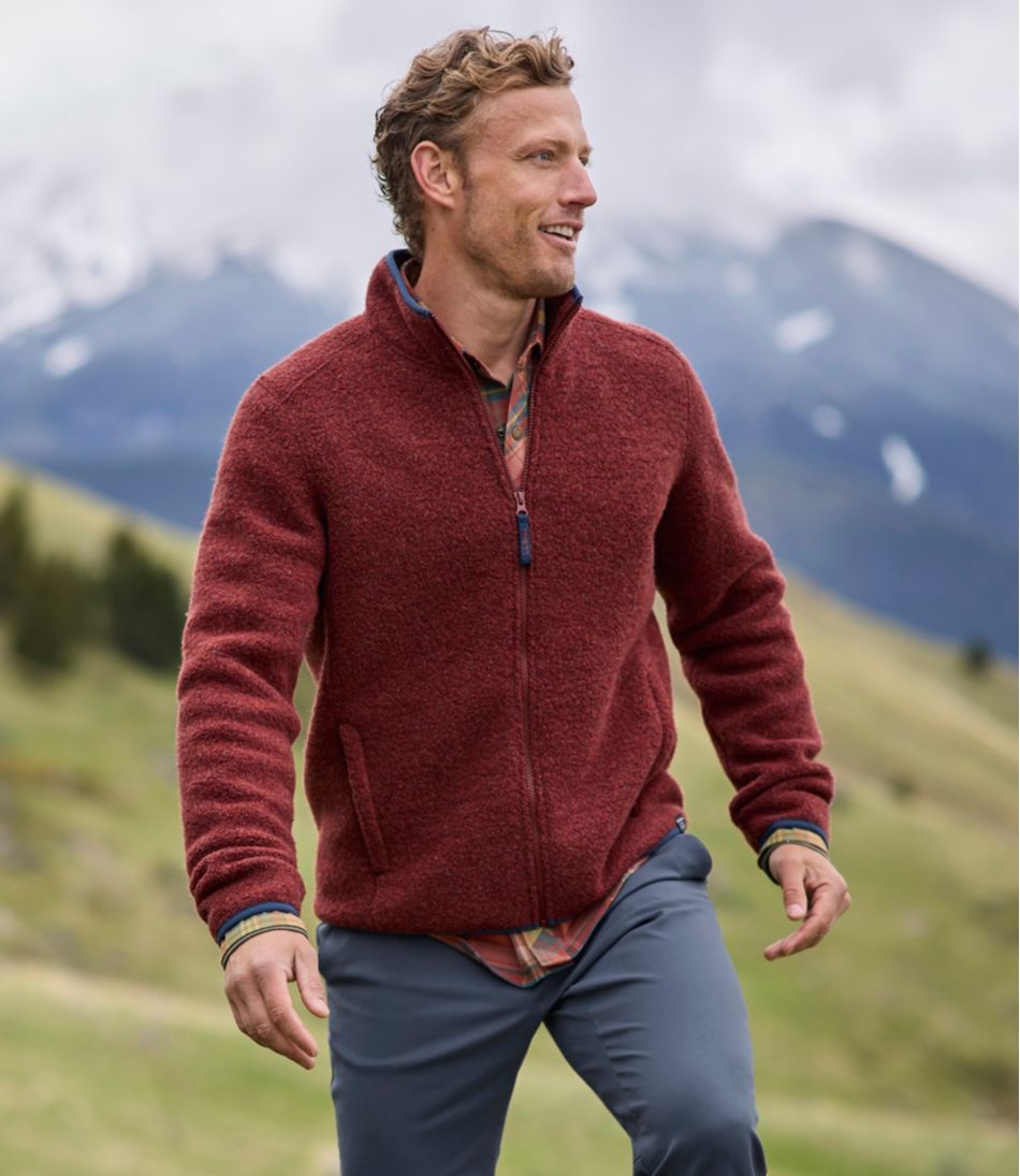 Men's All Season Wool Fleece Full-Zip Sweater - Image 8