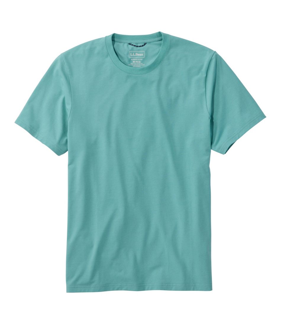 Men's Comfort Stretch Performance? Pima Tee, Short-Sleeve Without Pocket