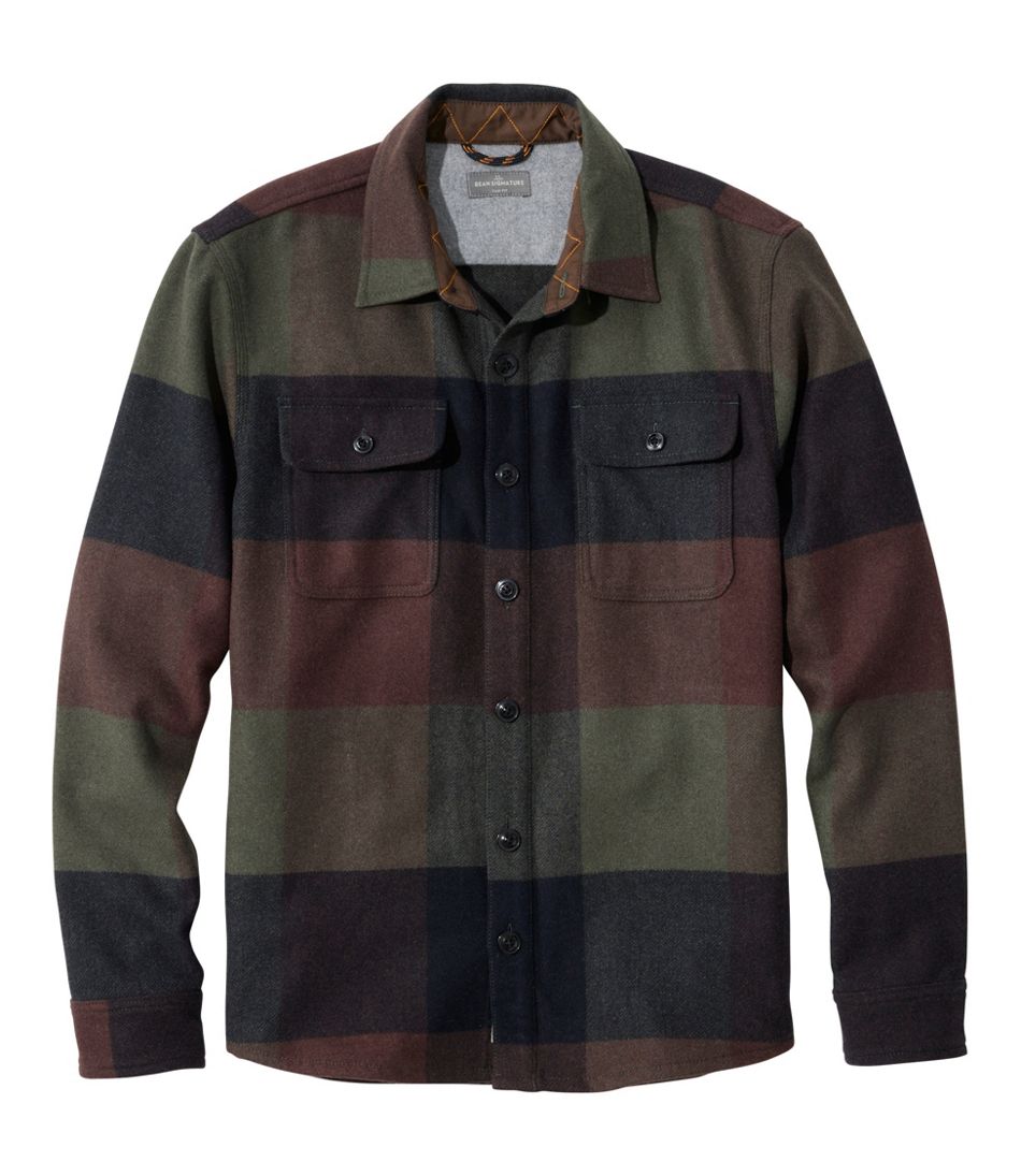 Men's Signature Wool Workshirt, Plaid