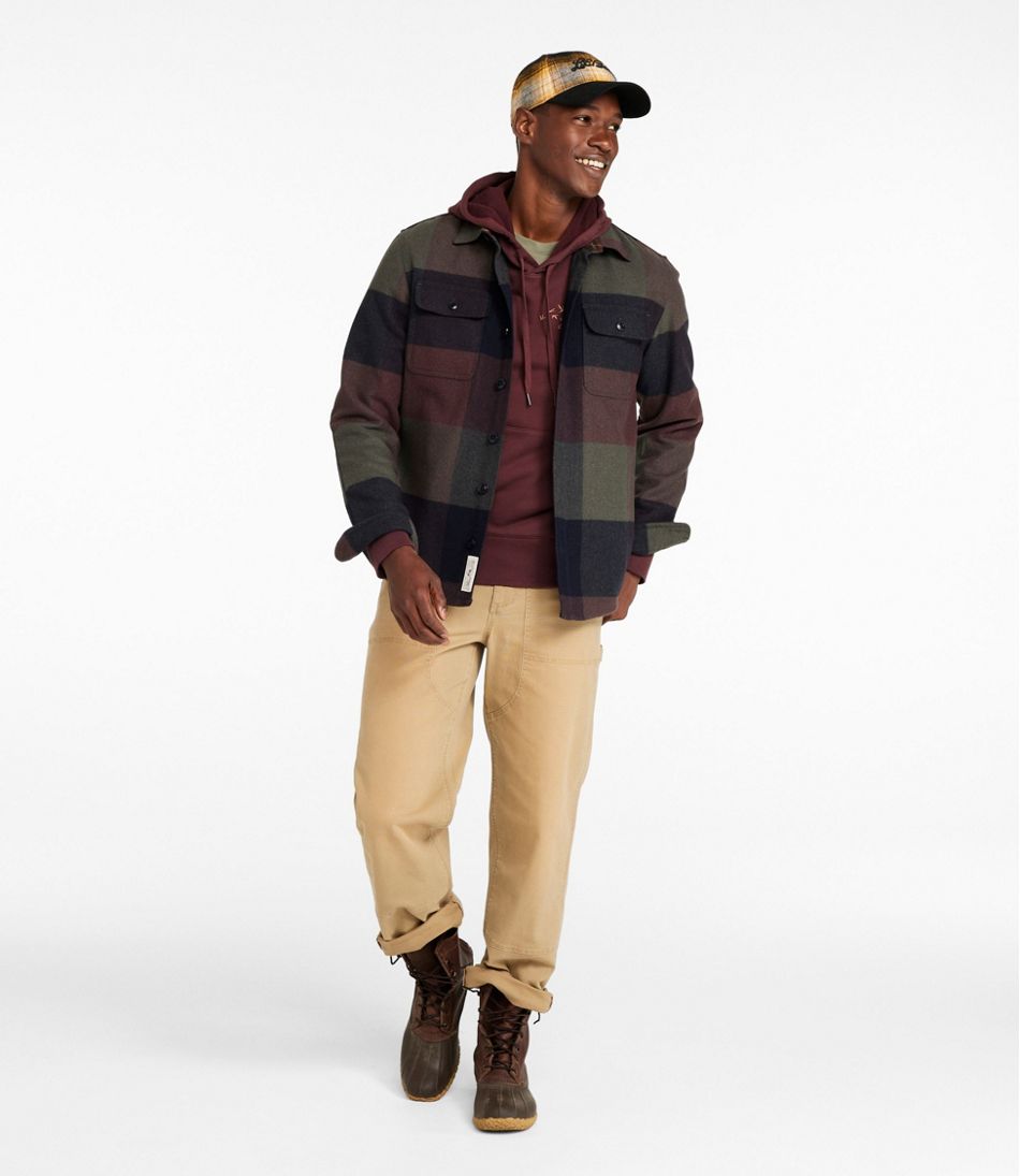 Men's Signature Wool Workshirt, Plaid - Image 2