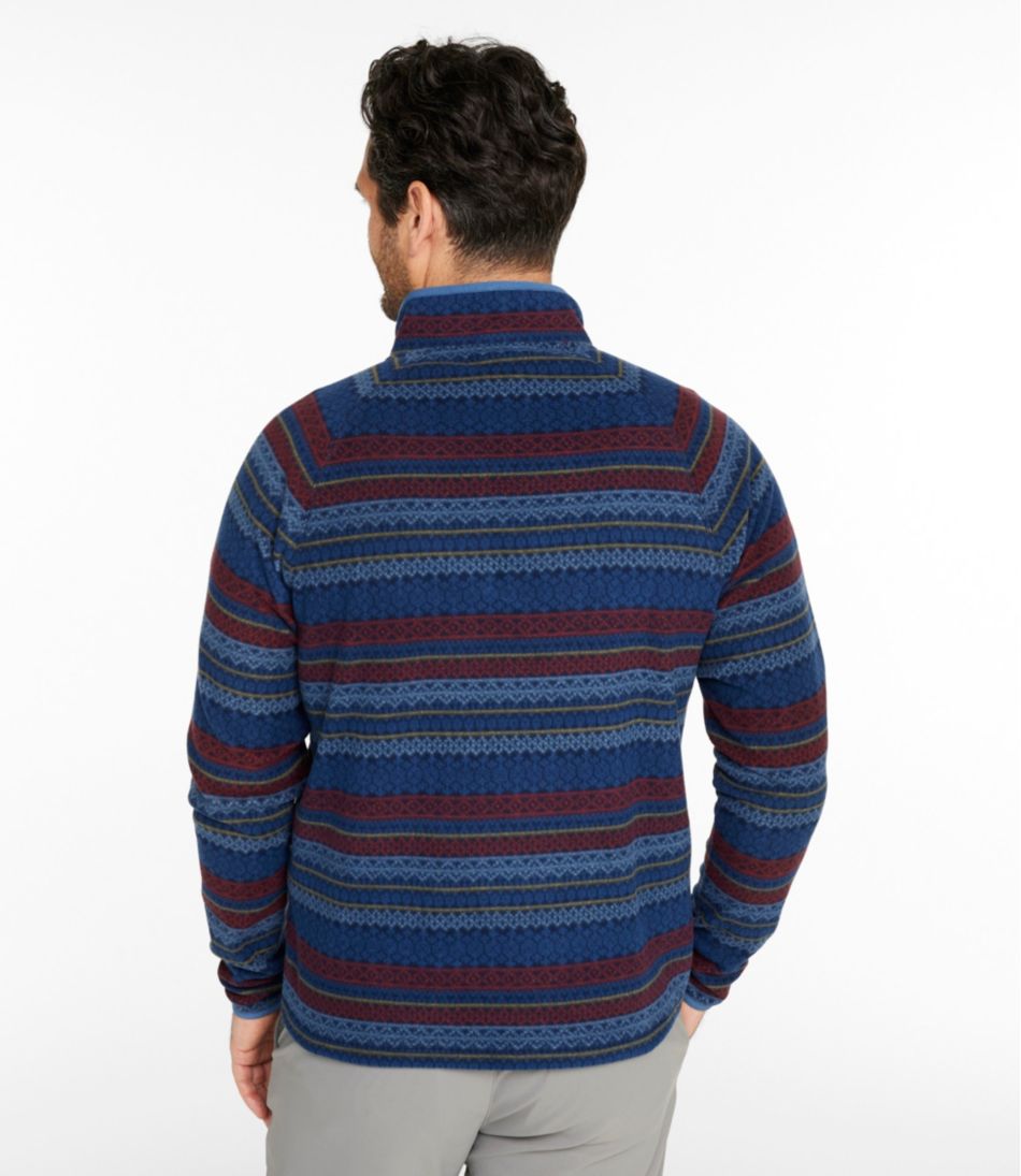 Men's All Season Access Fleece Pullover, Print - Image 3