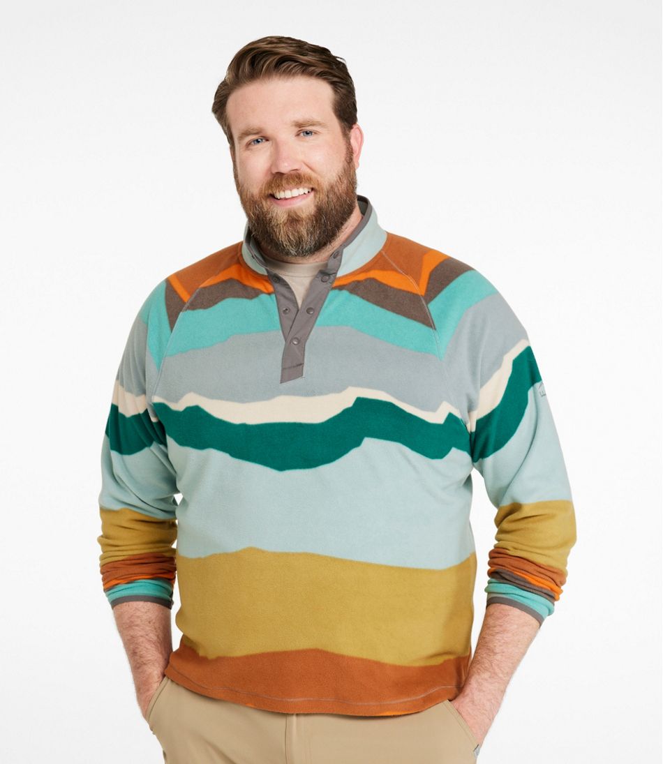 Men's All Season Access Fleece Pullover, Print - Image 4