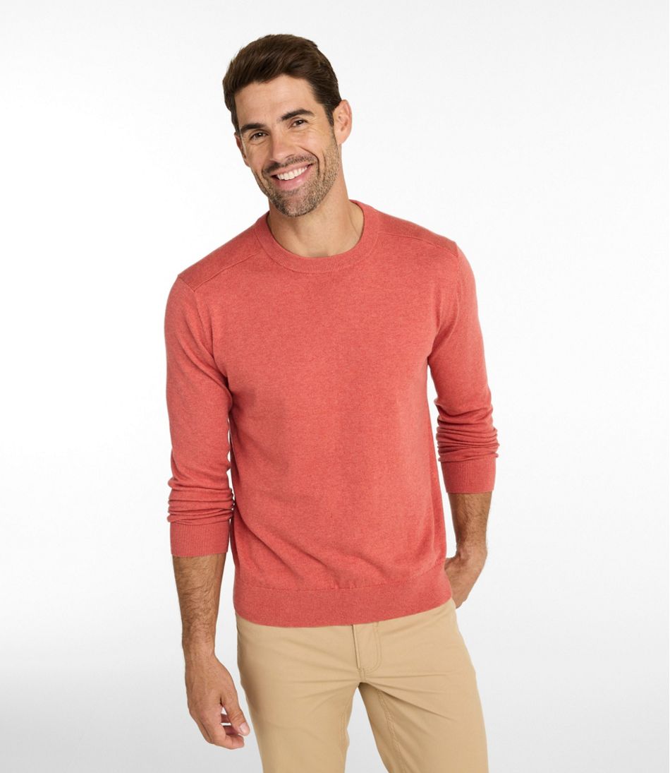 Men's All Seasons Cotton Blend Sweater, Crewneck - Image 2