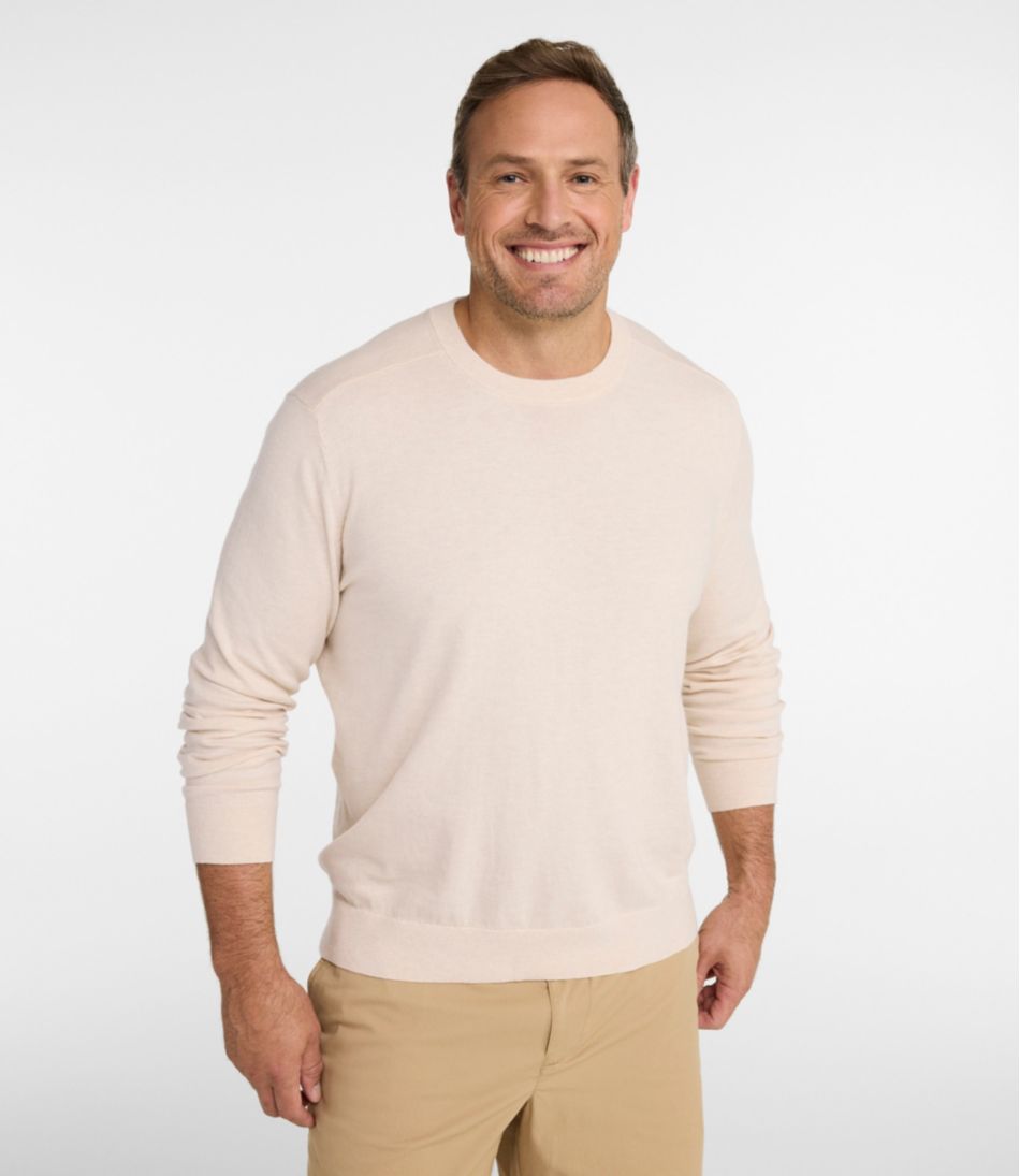 Men's All Seasons Cotton Blend Sweater, Crewneck - Image 4