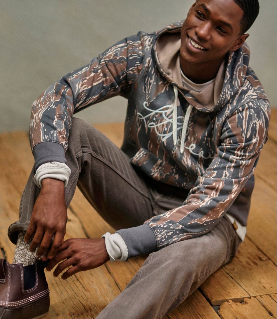 Men's Signature Camp Hoodie Sweatshirt, Print - Image 10