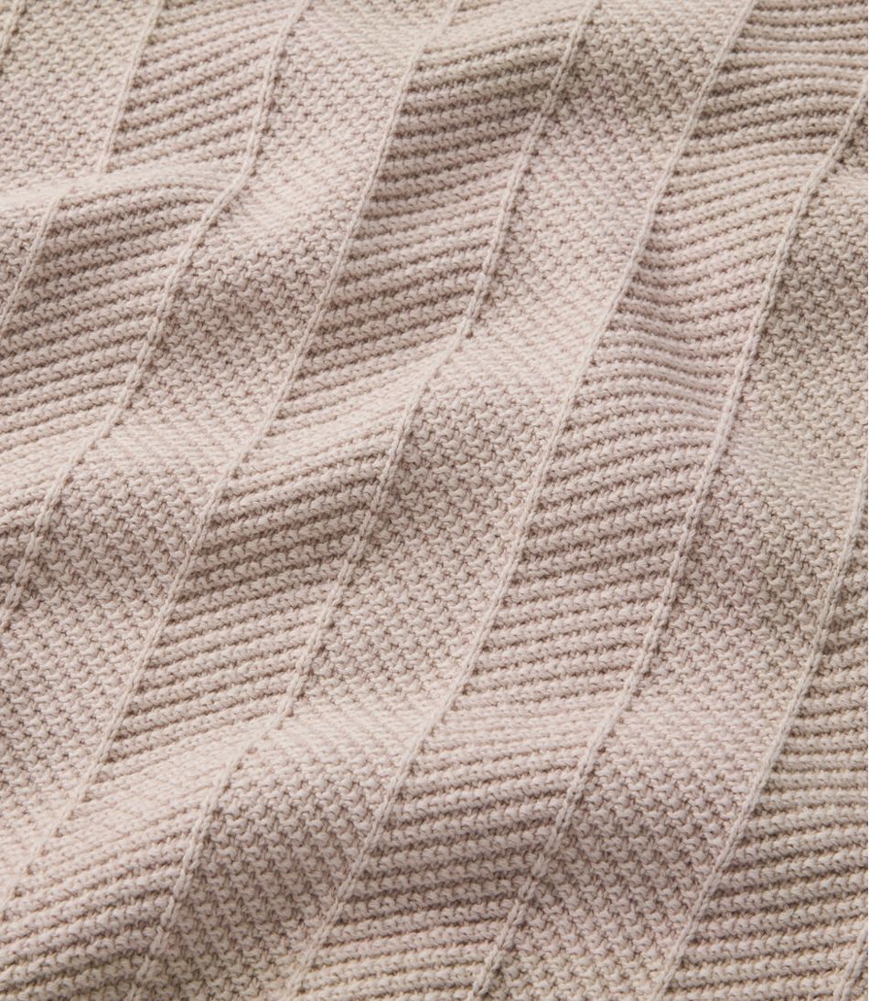 Men's Sunwashed Textured Cotton Sweater, Herringbone 1/4 Zip - Image 7