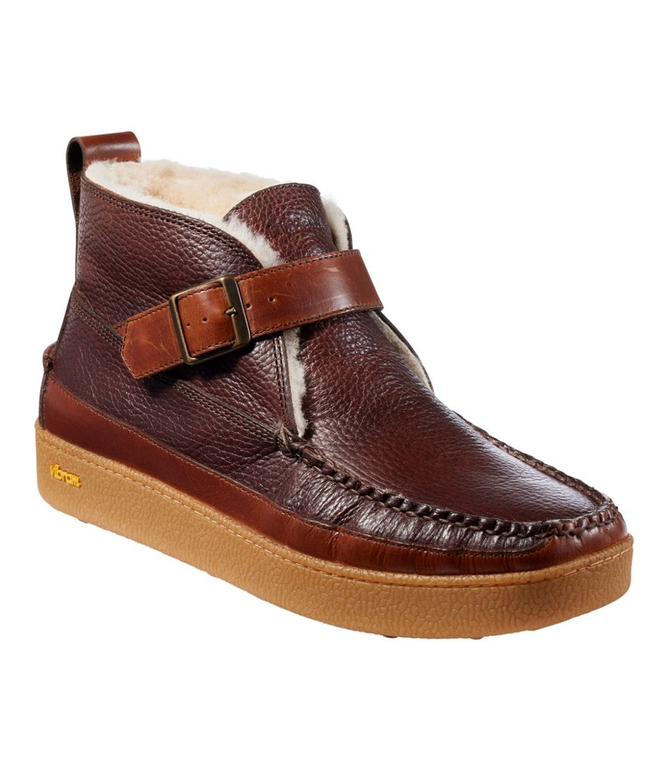 Men's Lodge Moc Vibram? Buckle Boots, Shearling - Image 6