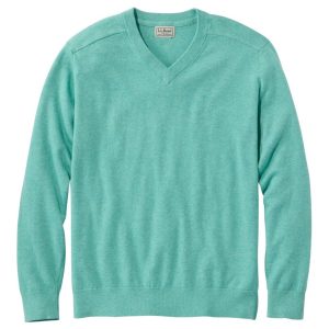 Men's All Seasons Cotton Blend Sweater, V-Neck