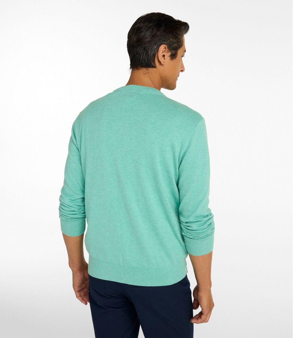 Men's All Seasons Cotton Blend Sweater, V-Neck - Image 3