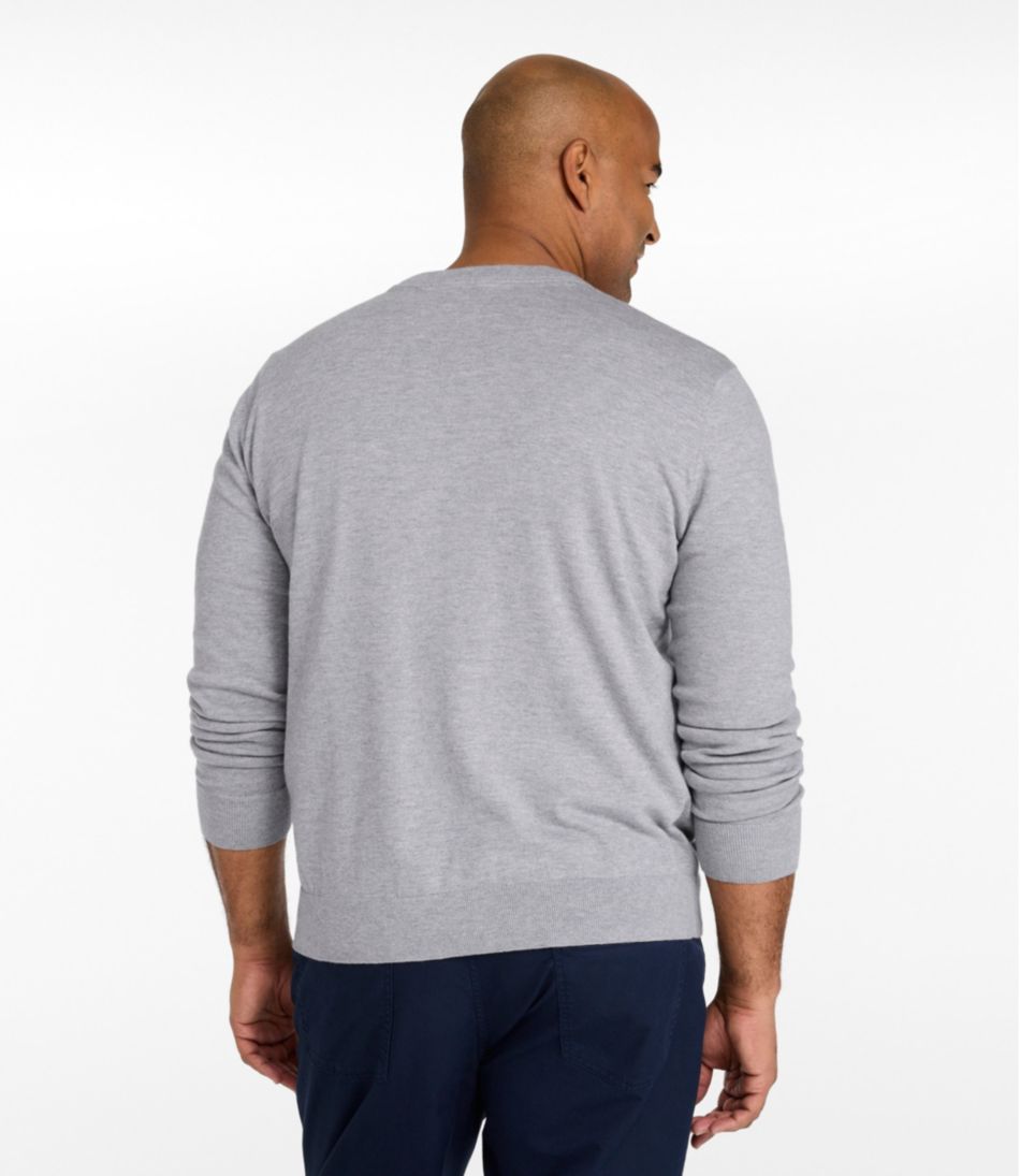 Men's All Seasons Cotton Blend Sweater, V-Neck - Image 5
