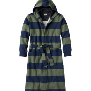 Men's Mariner Sweatshirt Robe, Stripe