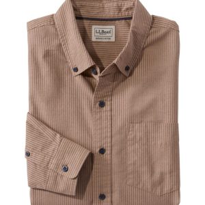Men's Sunwashed Oxford Shirt, Slightly Fitted Untucked Fit, Stripe