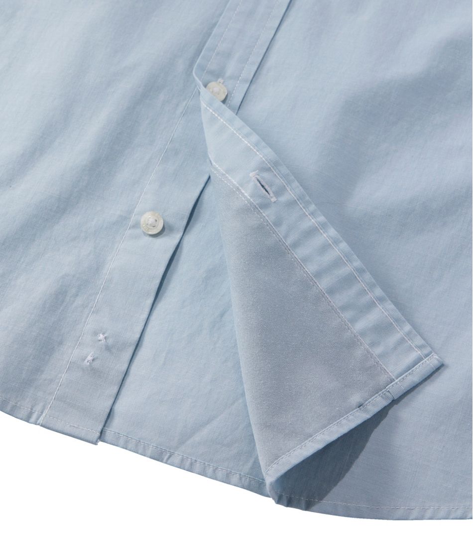 Men's Comfort Stretch Performance? Chambray Shirt, Long-Sleeve, Slightly Fitted Untucked Fit - Image 7