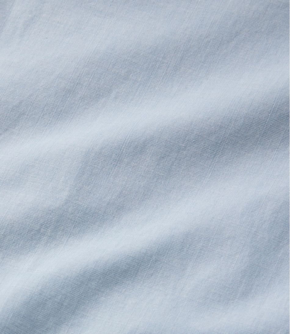 Men's Comfort Stretch Performance? Chambray Shirt, Long-Sleeve, Slightly Fitted Untucked Fit - Image 8
