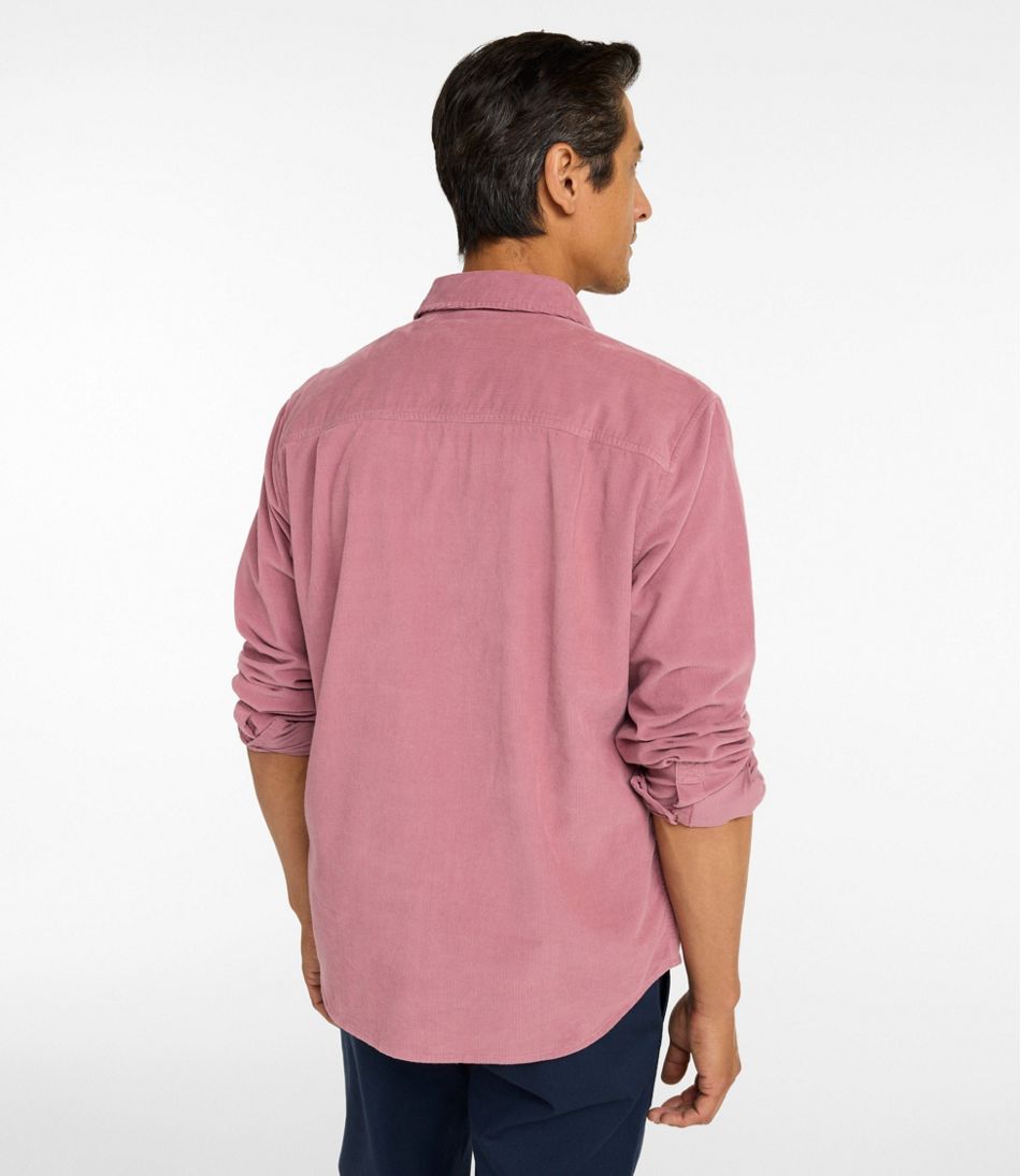 Men's Sunwashed Corduroy Shirt, Slightly Fitted Untucked Fit - Image 3
