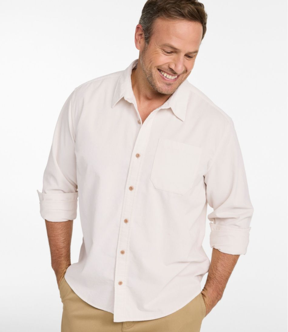 Men's Sunwashed Corduroy Shirt, Slightly Fitted Untucked Fit - Image 4