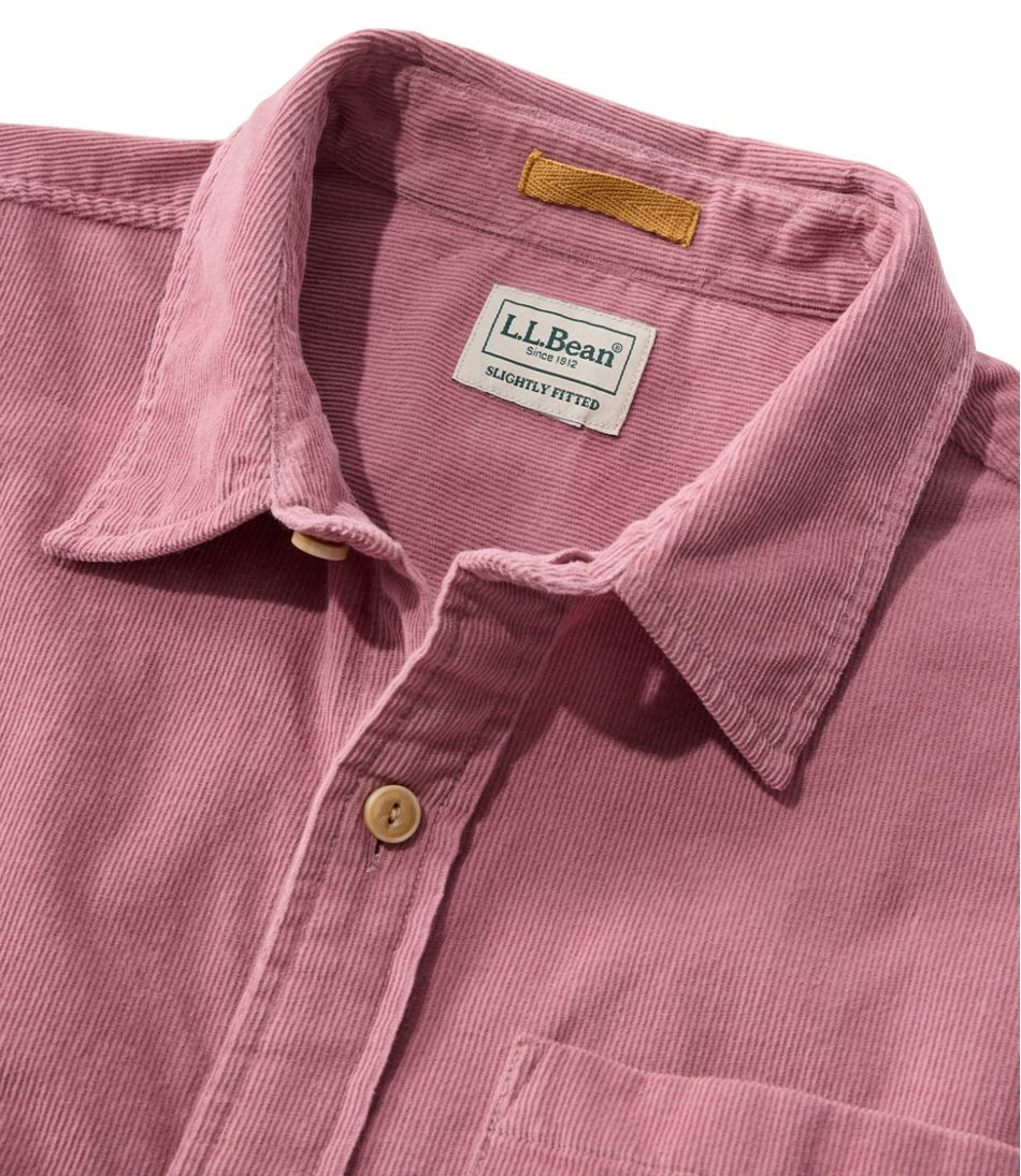 Men's Sunwashed Corduroy Shirt, Slightly Fitted Untucked Fit - Image 6