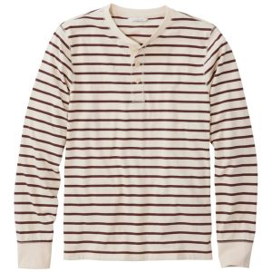 Men's Signature Northwoods Henley, Long-Sleeve, Stripe