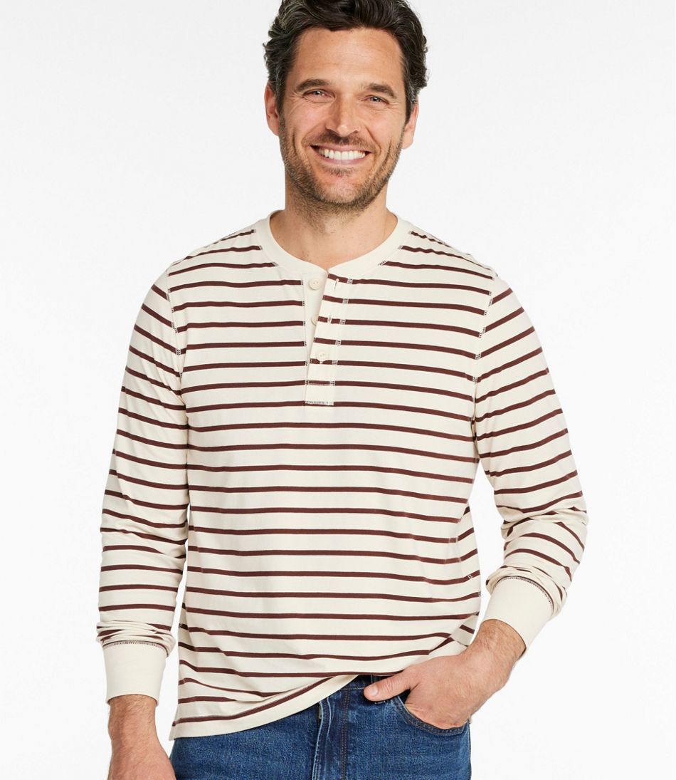 Men's Signature Northwoods Henley, Long-Sleeve, Stripe - Image 2