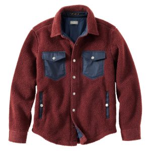 Men's Signature Mixed Media Fleece Shirt Jacket