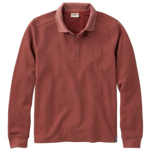 Men's Mountainside Micro Waffle Polo, Long-Sleeve