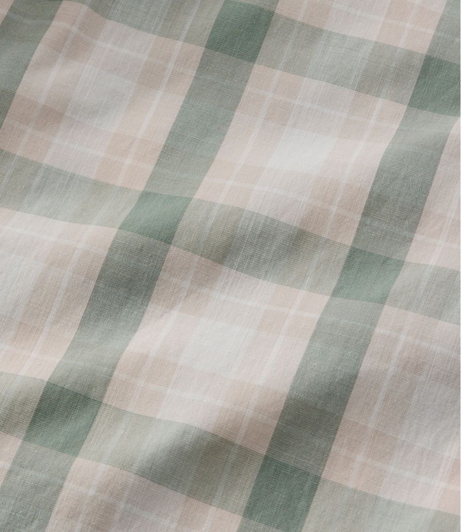 Men's Comfort Stretch Performance? Chambray Shirt, Short-Sleeve, Slightly Fitted Untucked Fit, Plaid - Image 8