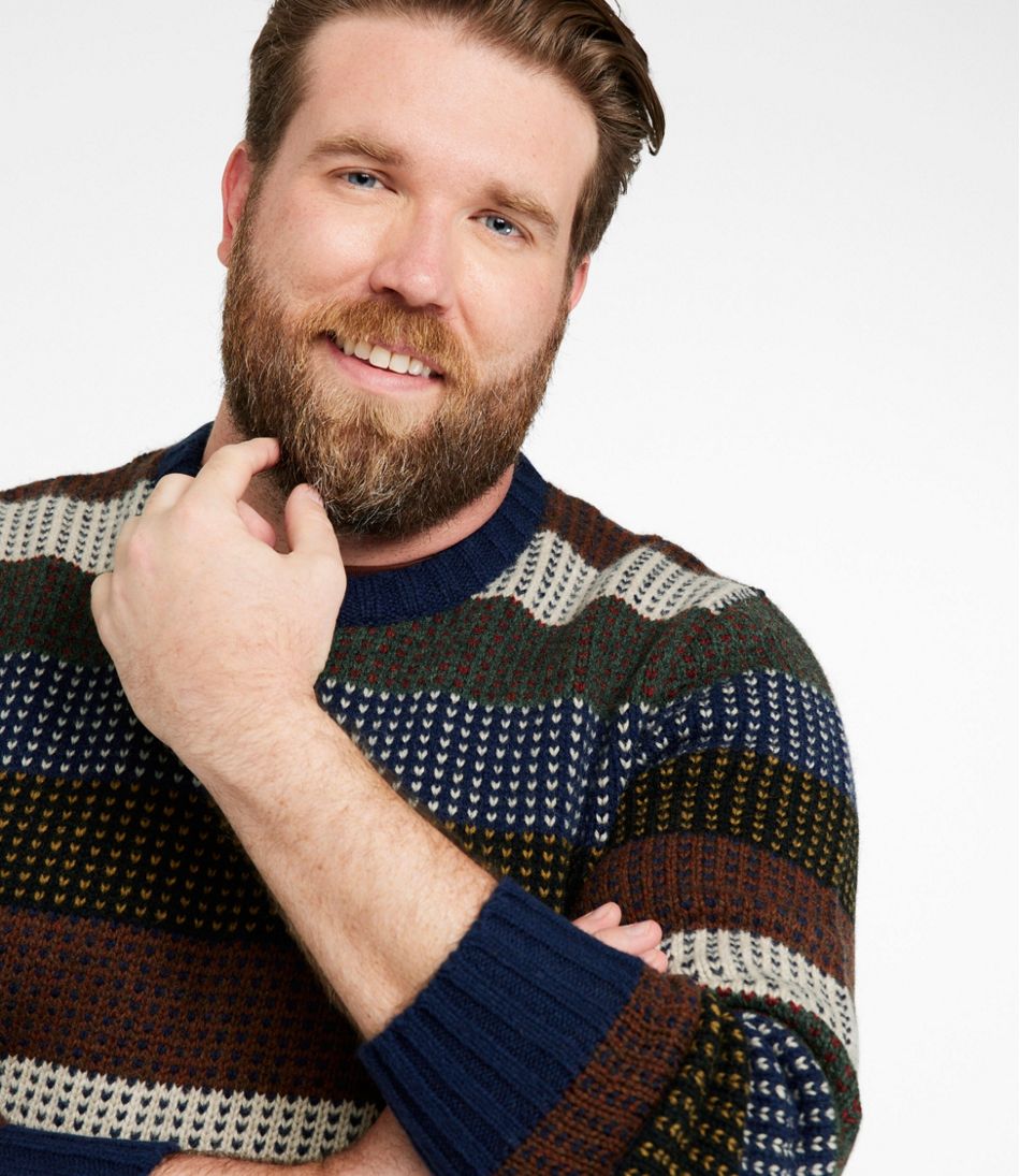 Men's Signature 1980 Matinicus Rock Sweater, Crewneck, Stripe - Image 4