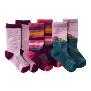 Kids' Camden Trail Socks, 3-Pack