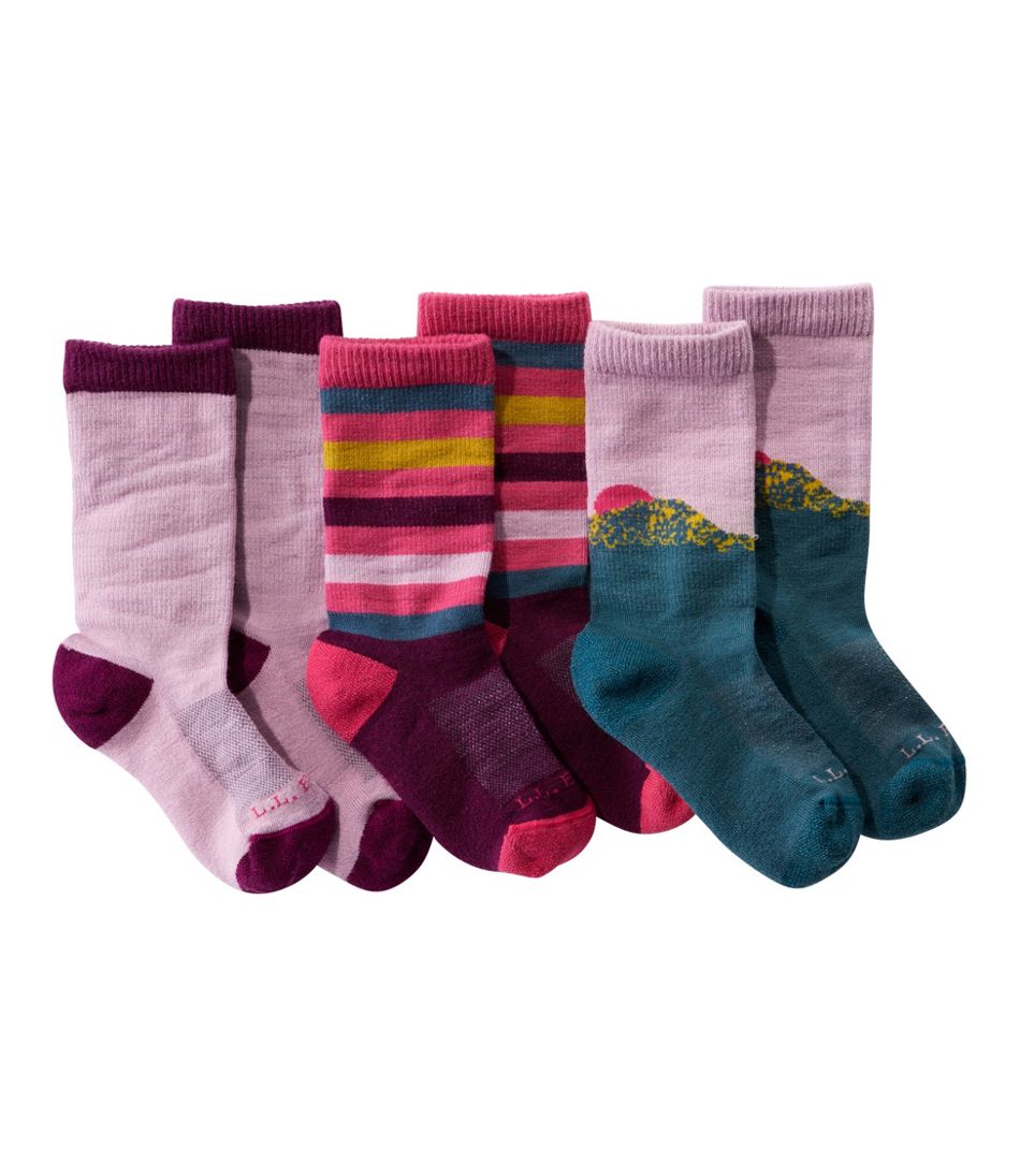 Kids' Camden Trail Socks, 3-Pack