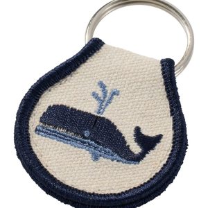 Embroidered Patch Charm, Whale