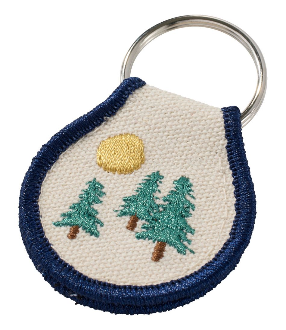Embroidered Patch Charm, Trees