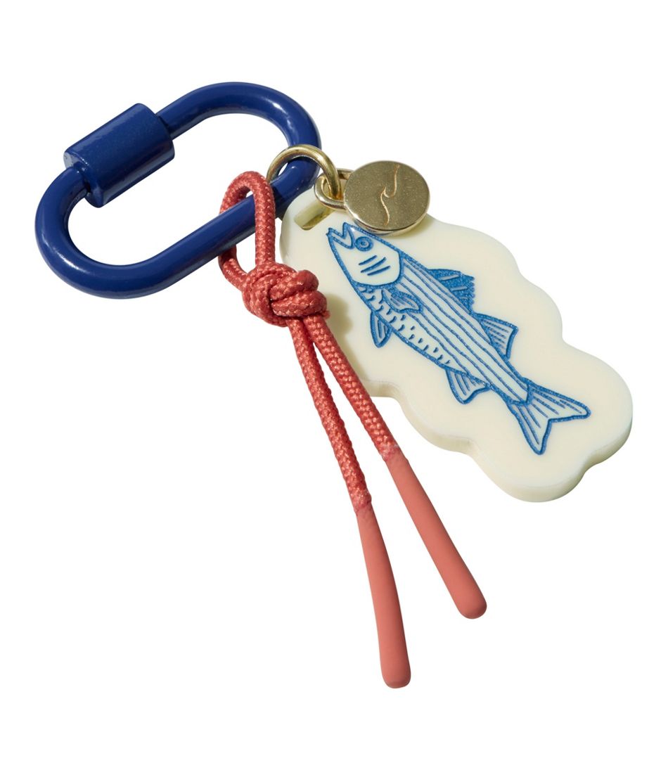 Carabiner Tassel Charm, Fish