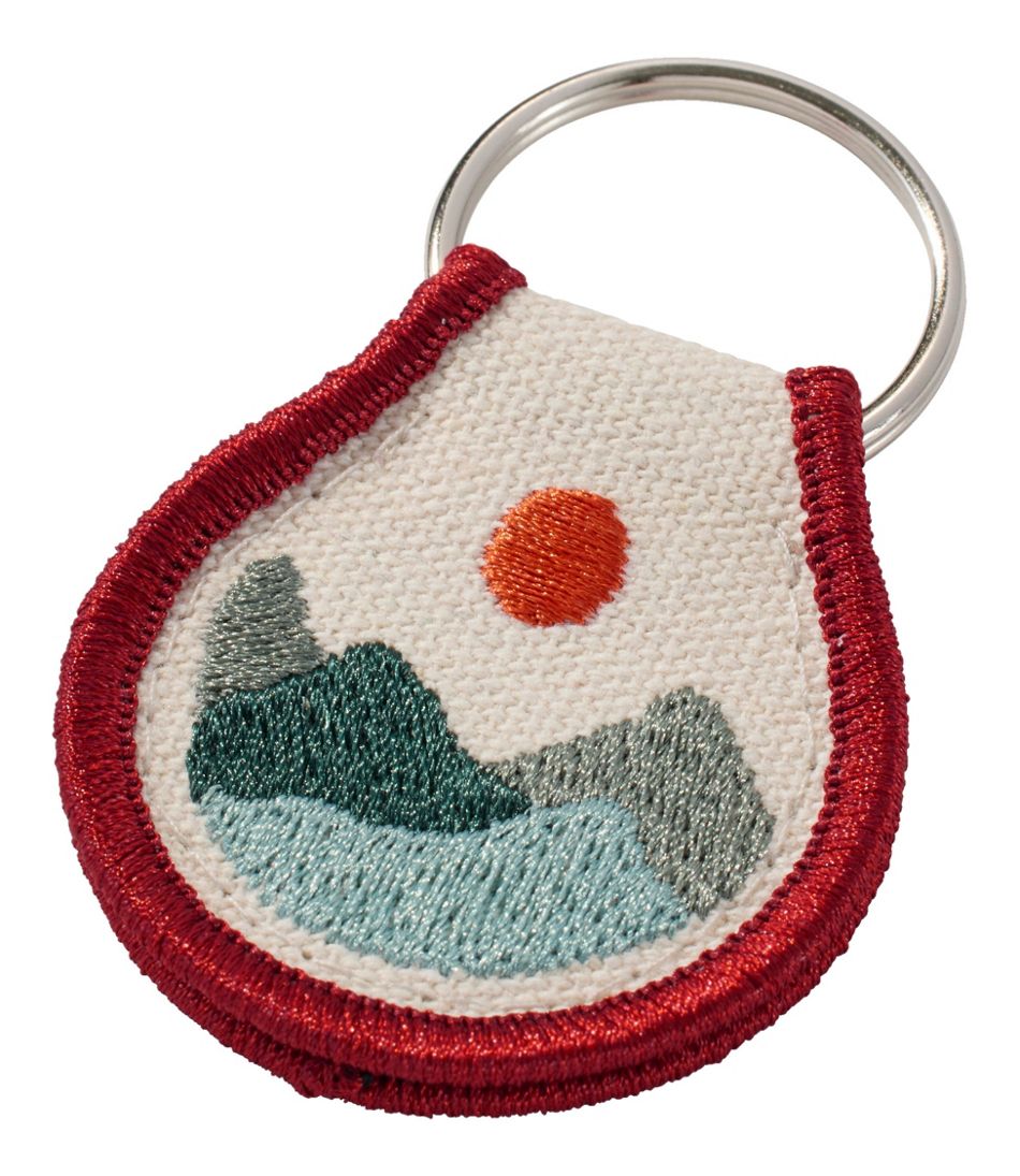 Embroidered Patch Charm, Mountains