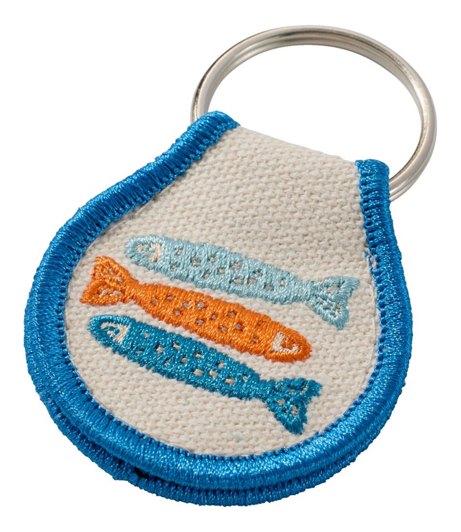 Embroidered Patch Charm, Fish