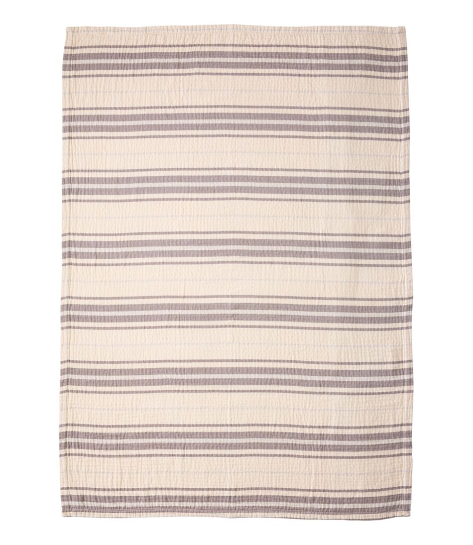 Lightweight Cotton Gauze Throw, Stripe - Image 2