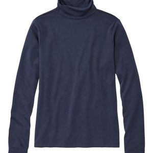 Women's Pima Cotton Turtleneck, Long-Sleeve