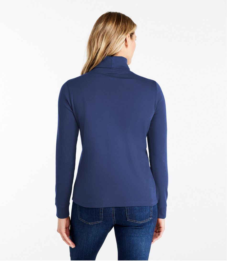 Women's L.L.Bean Interlock Turtleneck, Long-Sleeve - Image 3