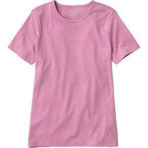 Women's Pima Cotton Tee, Short-Sleeve Crewneck