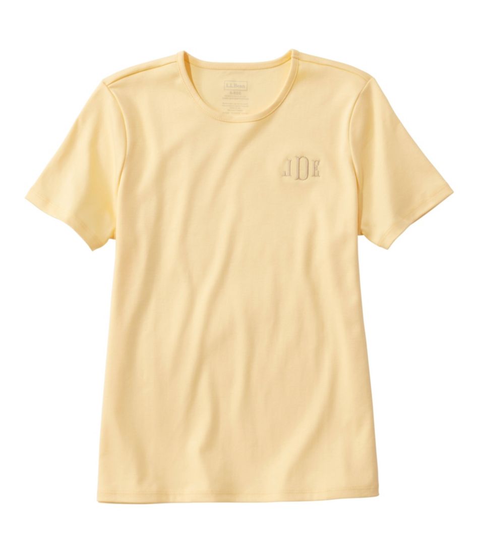 Women's Pima Cotton Tee, Short-Sleeve Crewneck - Image 5