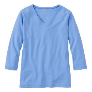 Women's L.L.Bean V-Neck, Three-Quarter-Sleeve