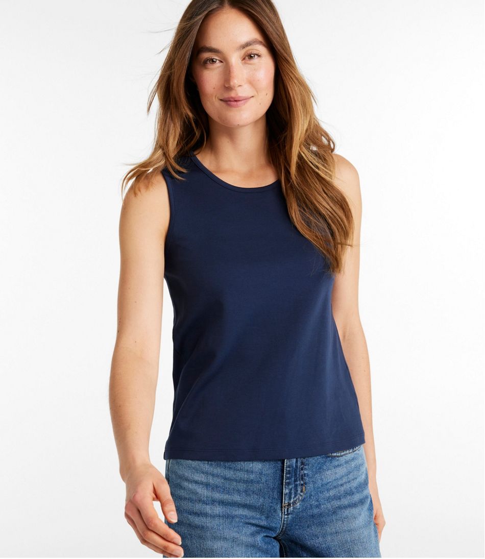 Women's Pima Cotton Tee, Shell - Image 2