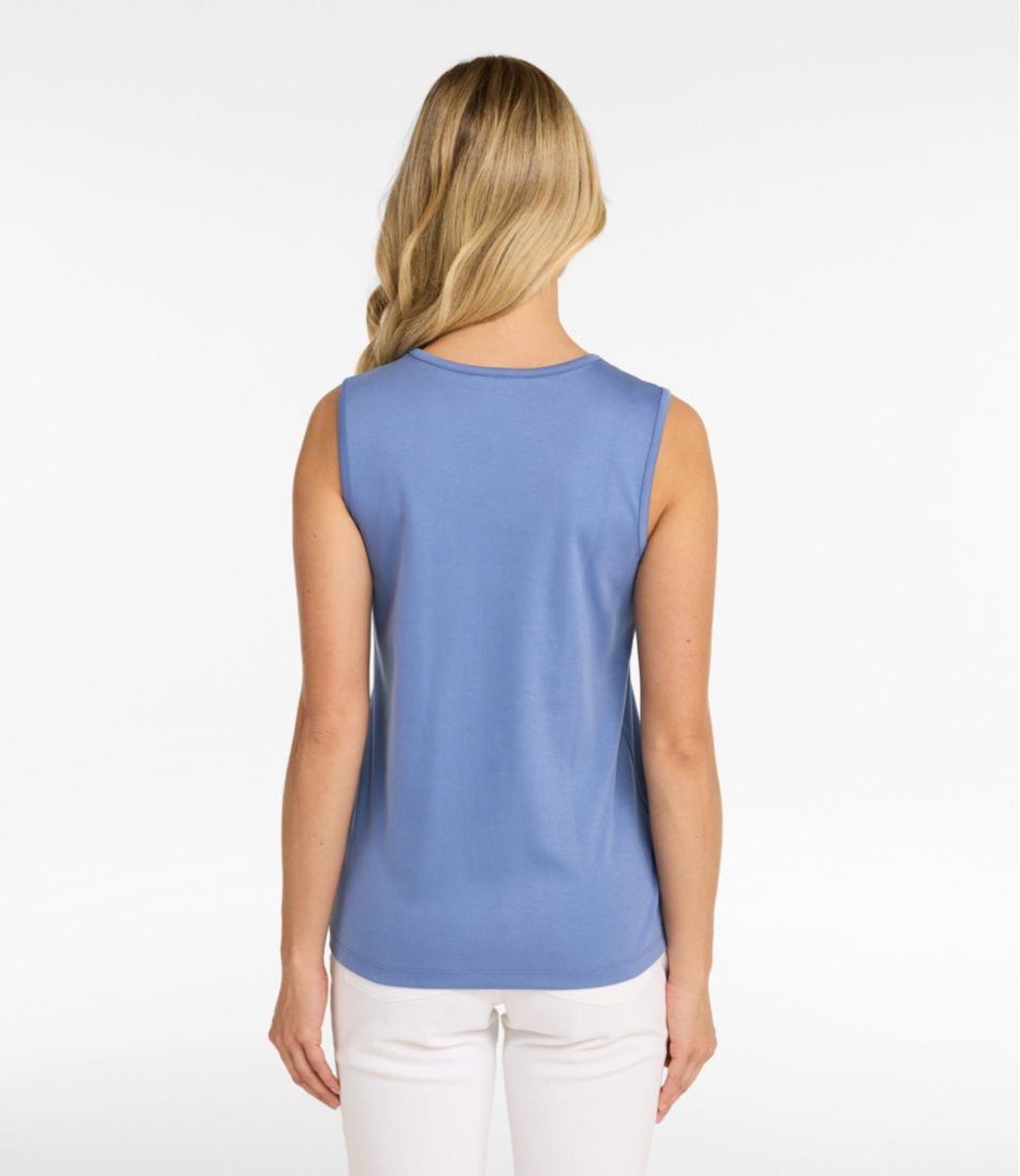Women's Pima Cotton Tee, Shell - Image 3