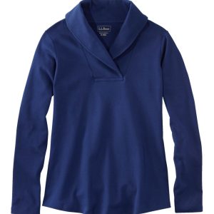 Women's L.L.Bean Pullover, Long-Sleeve Shawl Collar