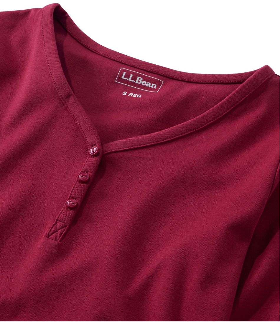 Women's L.L.Bean V-Neck Henley, Long-Sleeve - Image 4