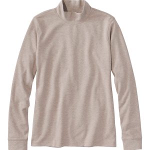 Women's L.L.Bean Interlock Mock-Turtleneck, Long-Sleeve