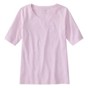 Women's L.L.Bean Jewelneck Tee, Elbow-Sleeve
