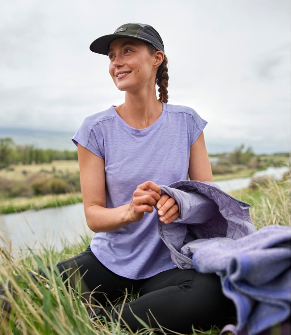 Women's Streamside Tee, Short-Sleeve Ruched Crew - Image 7