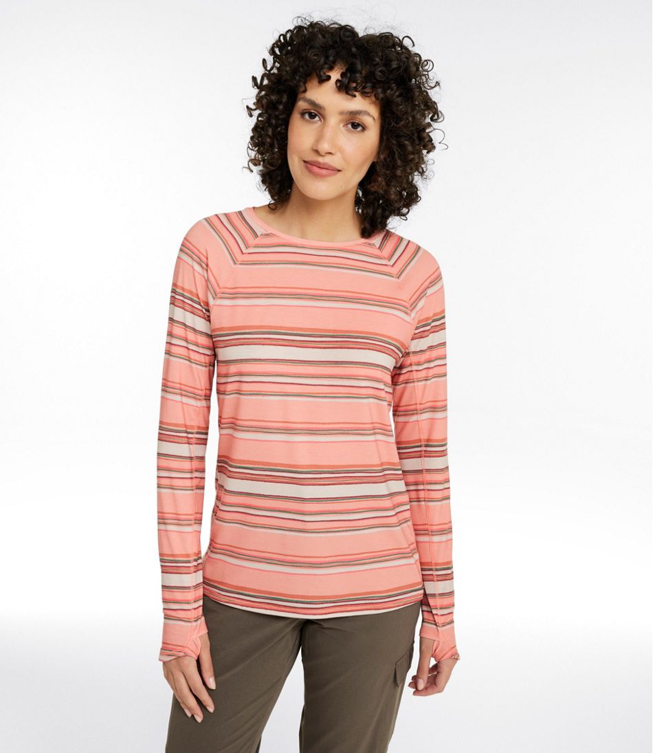 Women's Everyday SunSmart? Tee, Crewneck Long-Sleeve Stripe - Image 2