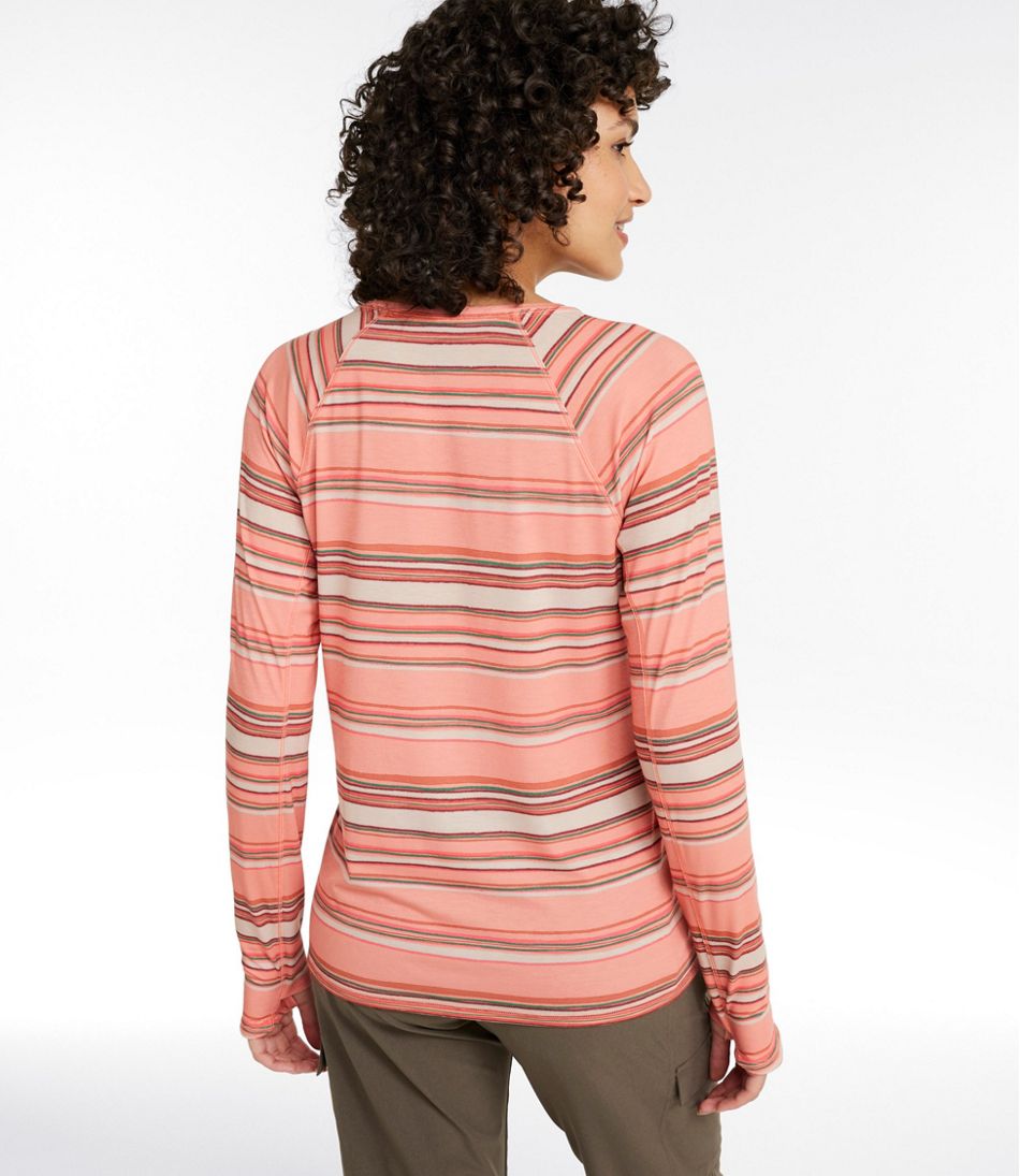 Women's Everyday SunSmart? Tee, Crewneck Long-Sleeve Stripe - Image 3